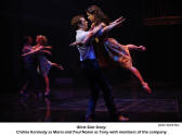 West Side Story: Chilina Kennedy as Maria and Paul Nolan as Tony and members of the cast [photo: David Hou]