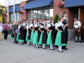 Trachtenmusikkapelle from Nussdorf from Scarborough City Hall to Danube Swabian Club  [photo: Toni Baumann]