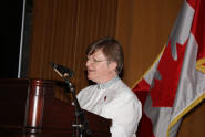 Honouring of St. Peters Evangelical Lutheran Church, introduction by Judy Penteker, presentation by Helene Schramek