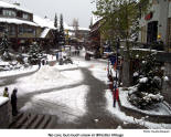 No cars, but much snow in Whistler Village   [photo: Claudia Raupach]