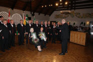 The two honourary members, Elisabeth Ploetner & Willi Rahn with the Concordia Choir