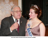 President Joe Folk thanks Deanne Vincent, Princess of 2009