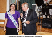 Toni Baumann introduces Cheyenne Kertes, Miss Danube 2010