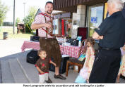 Peter Lamprecht with his accordion and still looking for a jodler