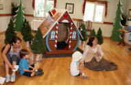 The Family Area...and the Gingerbread Chalet