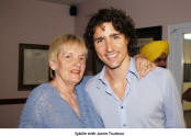 Sybille with Justin Trudeau