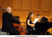 Art Lang, double bass, & Erin Chellew, piano