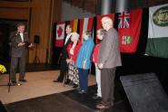 Families Betzner and Schoerg, introduction by Toni Bergmeier, presentation of plague by Gerhard Griebenow 