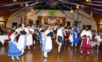 The Almrausch Dancers and visiting dance groups