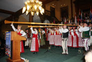 The Polish celebration with what we call "Alphorns"