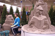 Karen Fralich's sand sculptures