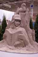 Karen Fralich's sand sculptures