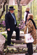 Ben Heppner displaying his Canada Blooms garden