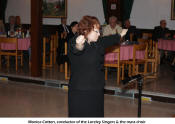 Monica Cotton, conductor of the Loreley Singers & the mass choir