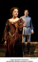 Kaylee Harwood as Guenevere and Jonathan Winsby as Lancelot in Camelot - photo: David Hou