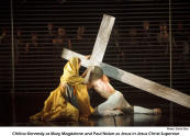 Chilina Kennedy as Mary Magdalene and Paul Nolan as Jesus in Jesus Christ Superstar - photo: David Hou