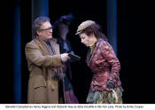 Benedict Campbell as Henry Higgins and Deborah Hay as Eliza Doolittle in My Fair Lady - photo: Emily Cooper