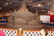 A huge sand sculpture