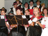 Members of the choir in performance