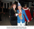 Current President Holly Henninger and 1st KG Loreley President Hubert Adebar  [photo: Club Loreley]